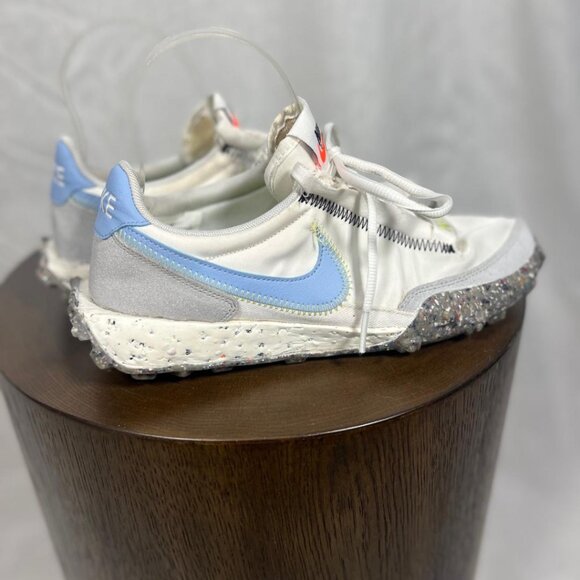 Nike Waffle Racer Crater Sneakers in Blue/White - Size 7.5" - Picture 4 of 7